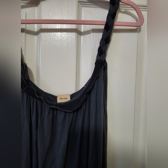 Ella Moss Anthropologie Vintage y2k Braided Scoop Neck Midi Dress S - Picture 5 of 12